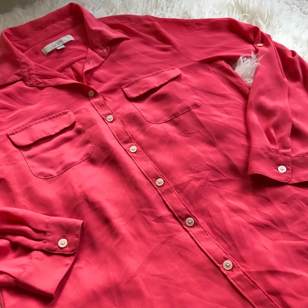 New Ann Taylor Loft Button Down Blouse - image 7